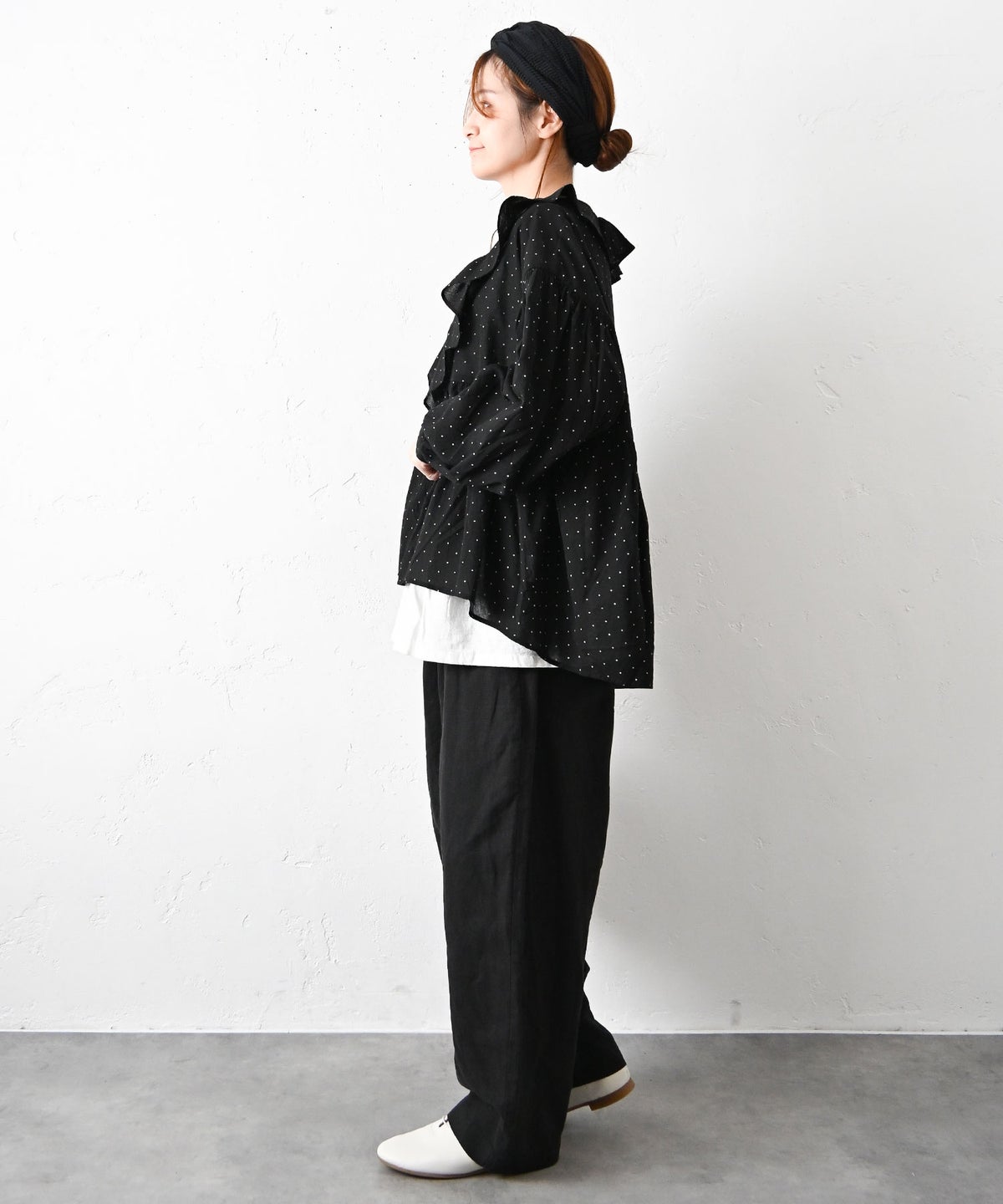 ista-ire｜ドットフレアブラウス [[4601-6500]][C]