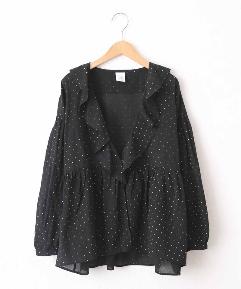 ista-ire｜ドットフレアブラウス [[4601-6500]][C]