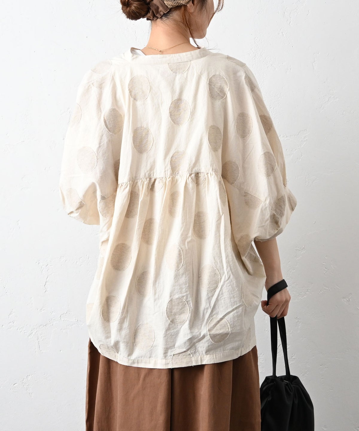 ista-ire｜ドットドルマンブラウス [[4601-6790]][C]