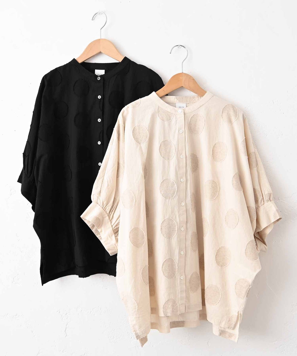 ista-ire｜ドットドルマンブラウス [[4601-6790]][C]