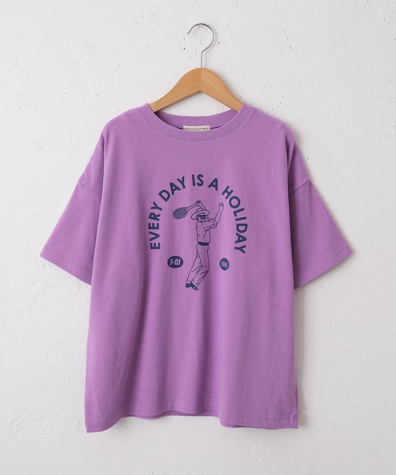 Gives a sense of fullment｜週休7日Tee(プリントロゴ) [[862310]][C]