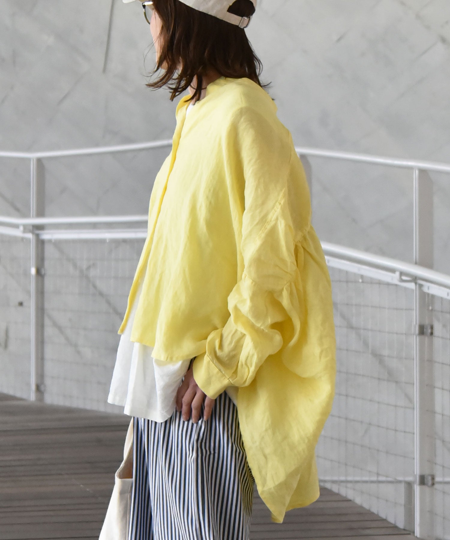 hagumu｜バックギャザーシャツ [[hag-190]][C] | ma28 ONLINE STORE