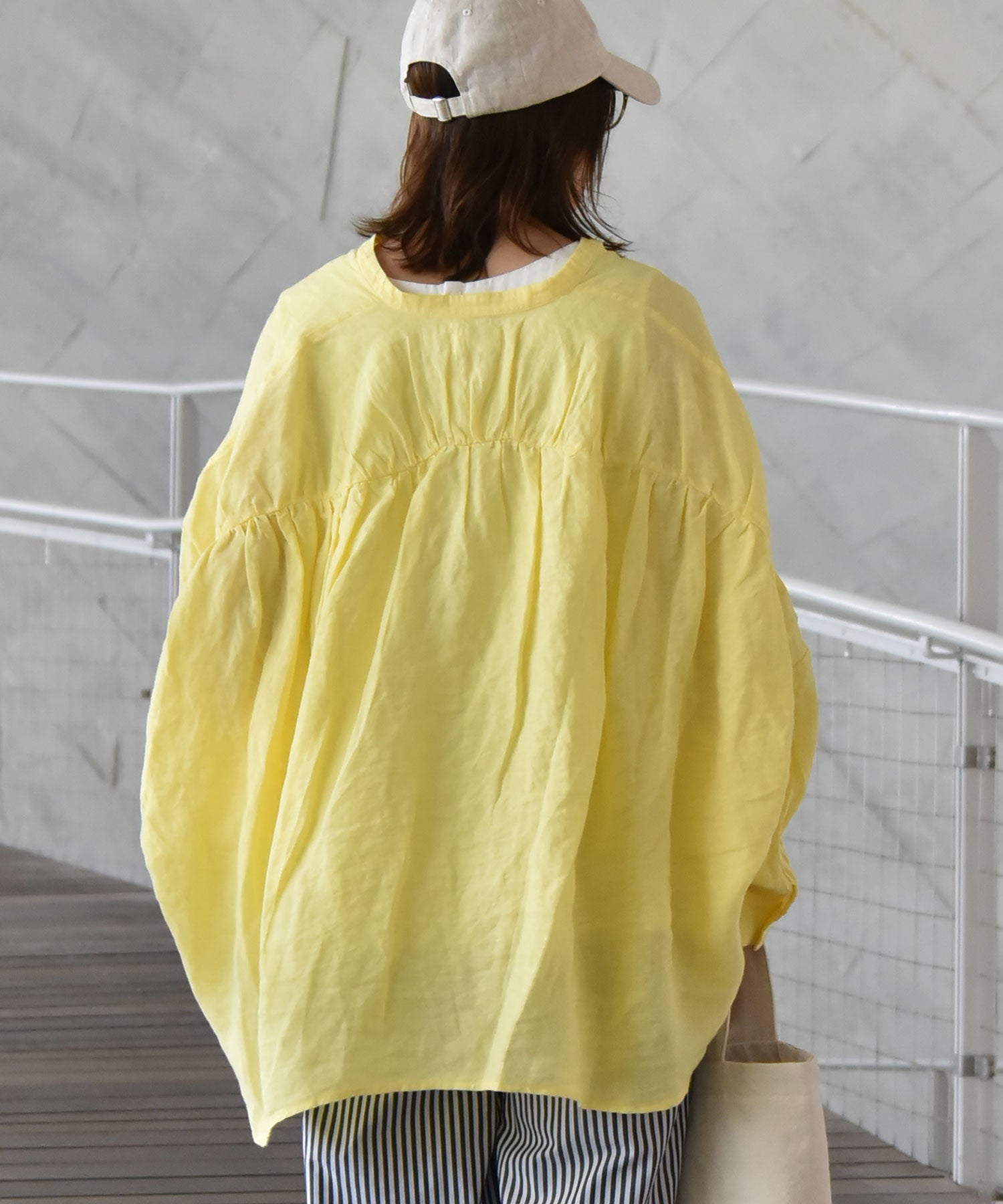 hagumu｜バックギャザーシャツ [[hag-190]][C] | ma28 ONLINE STORE