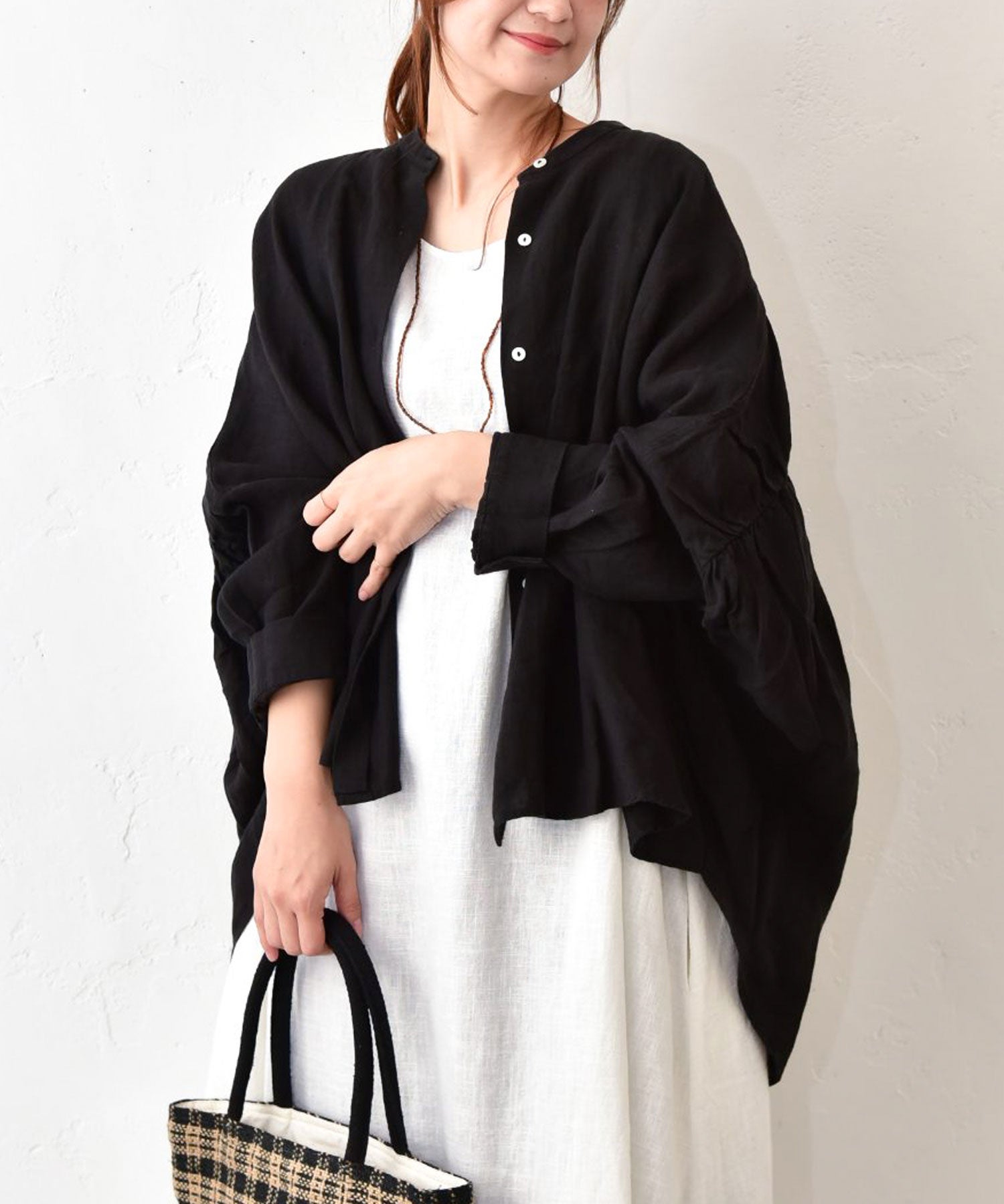 hagumu｜バックギャザーシャツ [[hag-190]][C] | ma28 ONLINE STORE