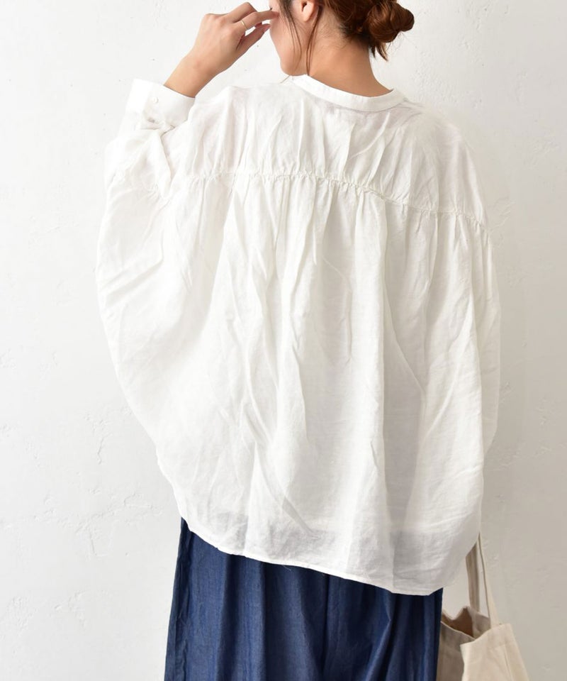 hagumu｜バックギャザーシャツ [[hag-190]][C] | ma28 ONLINE STORE