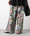 HUMS｜総柄ワイドパンツ(ボタニカルアート柄) [[C-5127]][C]