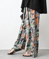 HUMS｜総柄ワイドパンツ(ボタニカルアート柄) [[C-5127]][C]