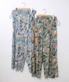  HUMS｜総柄ワイドパンツ(ボタニカルアート柄) [[C-5127]][C]