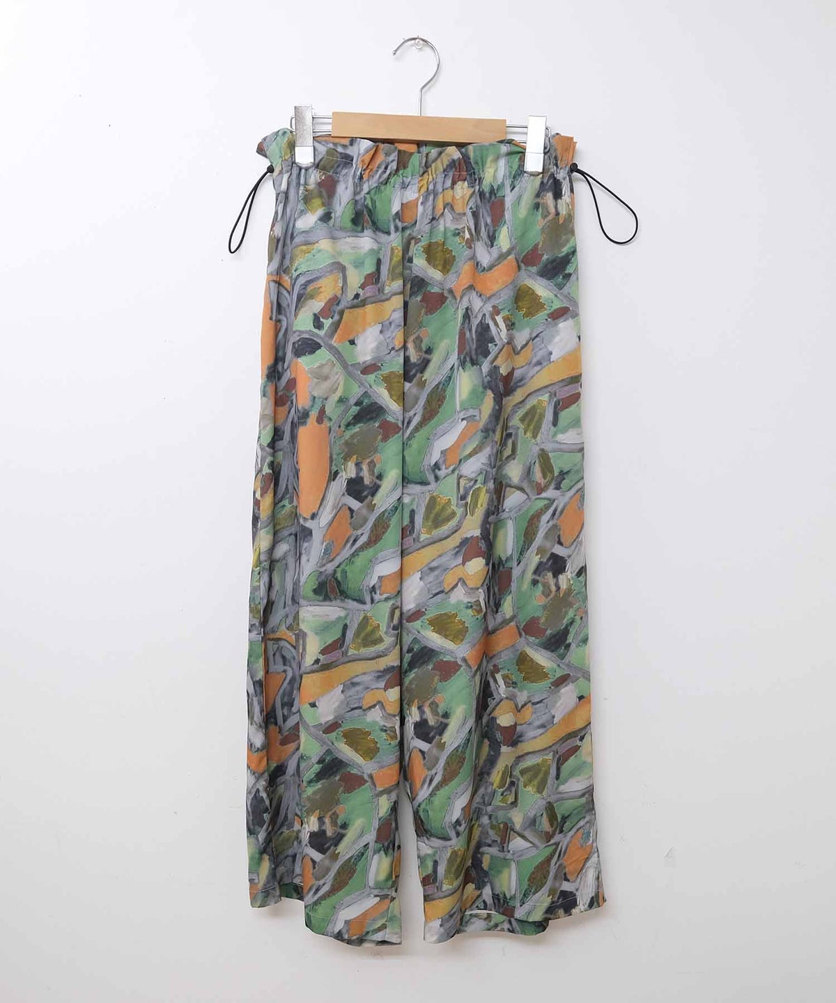  HUMS｜総柄ワイドパンツ(ボタニカルアート柄) [[C-5127]][C]