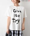 No18｜”Give ita try” プリントTee [[CE1CT250302-2]][C]