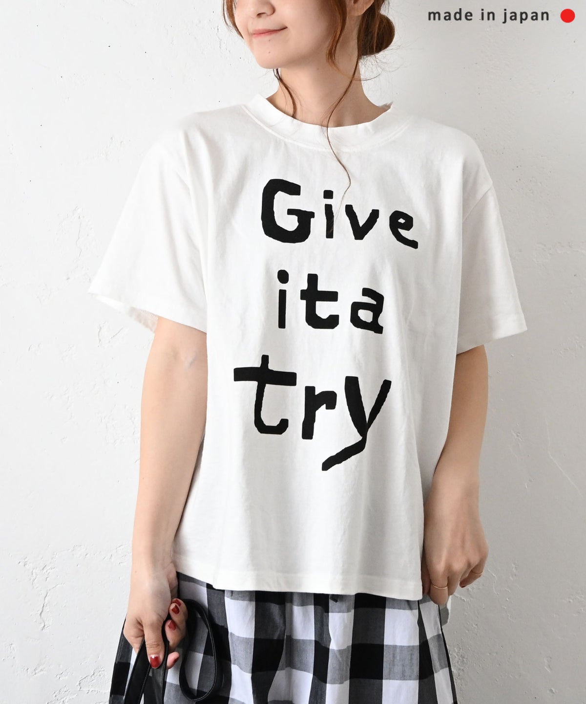 No18｜”Give ita try” プリントTee [[CE1CT250302-2]][C]