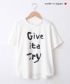  No18｜”Give ita try” プリントTee [[CE1CT250302-2]][C]