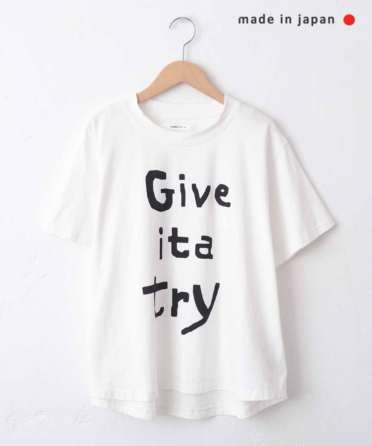  No18｜”Give ita try” プリントTee [[CE1CT250302-2]][C]