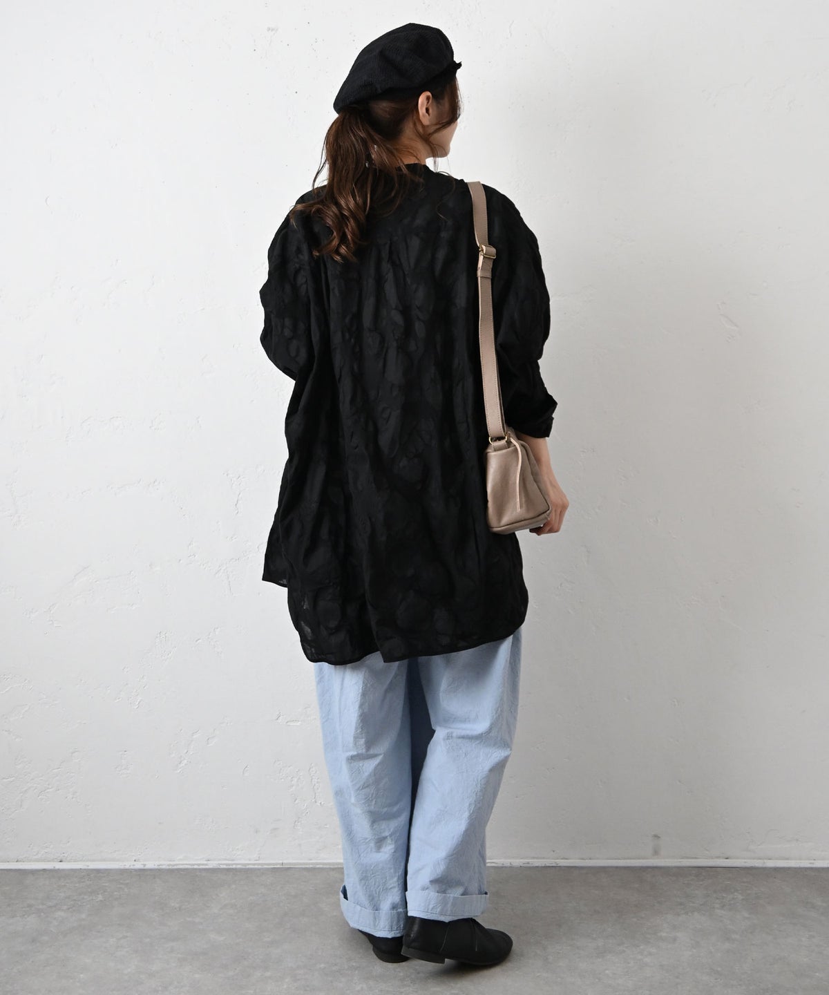 No18｜コットンオーガンジーリップルシャツチュニック [[CE1TN260107D]][C]