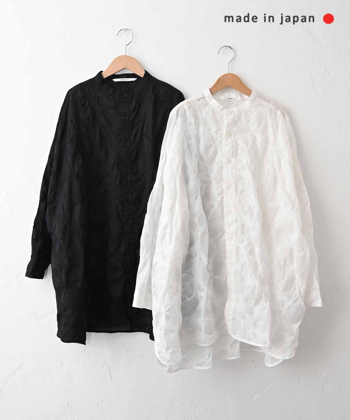 No18｜コットンオーガンジーリップルシャツチュニック [[CE1TN260107D]][C]