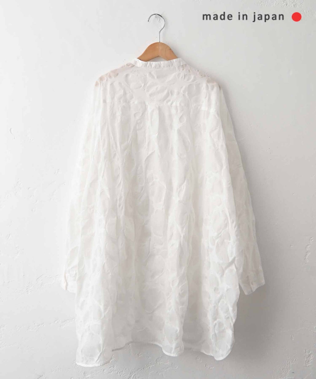 No18｜コットンオーガンジーリップルシャツチュニック [[CE1TN260107D]][C]