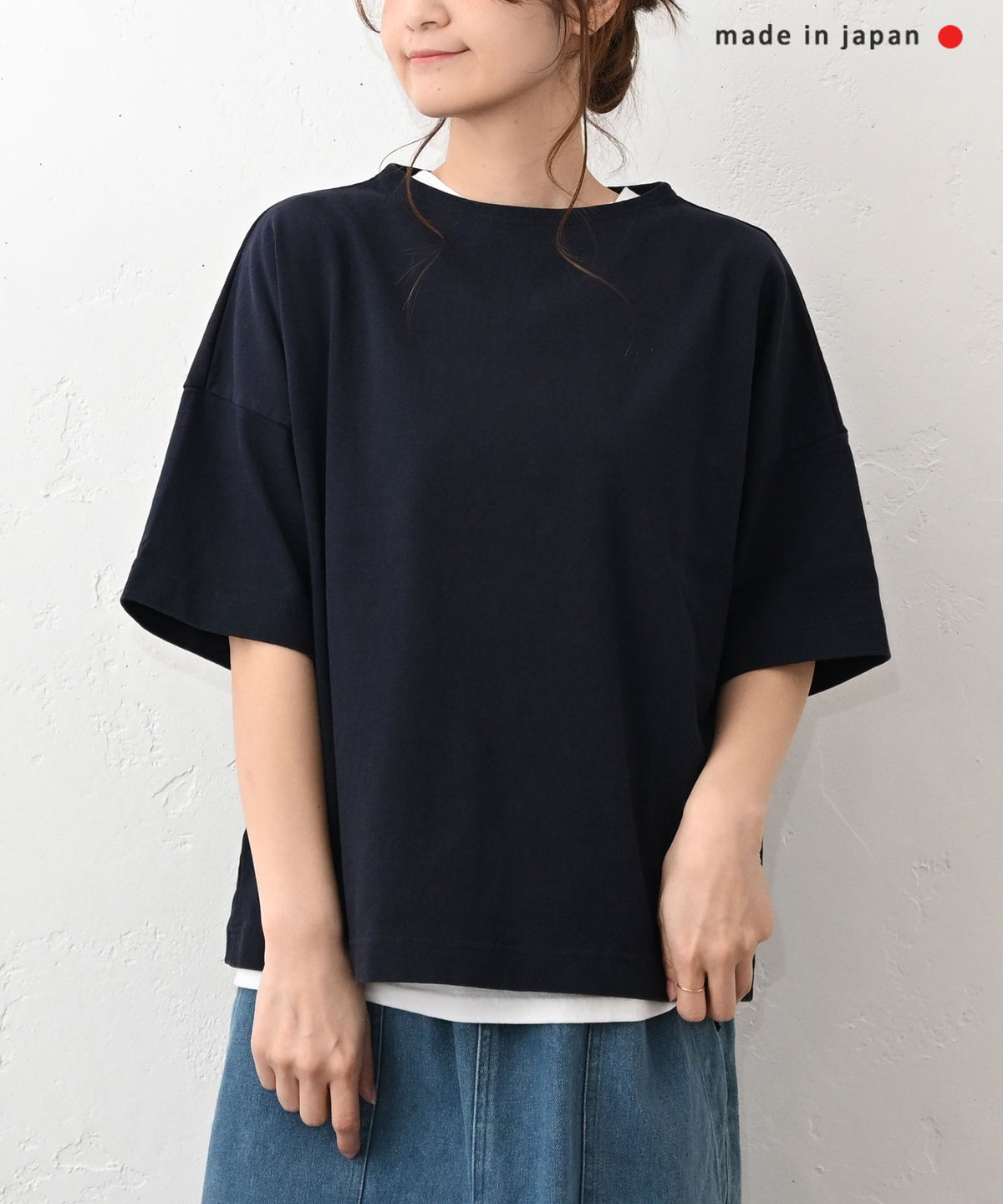 her.｜ボートネック半袖Tee [[CE3CT260402]][C]