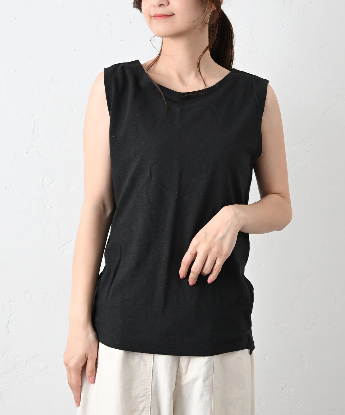 hagumu｜麻カットタンク [[C-766]][C]