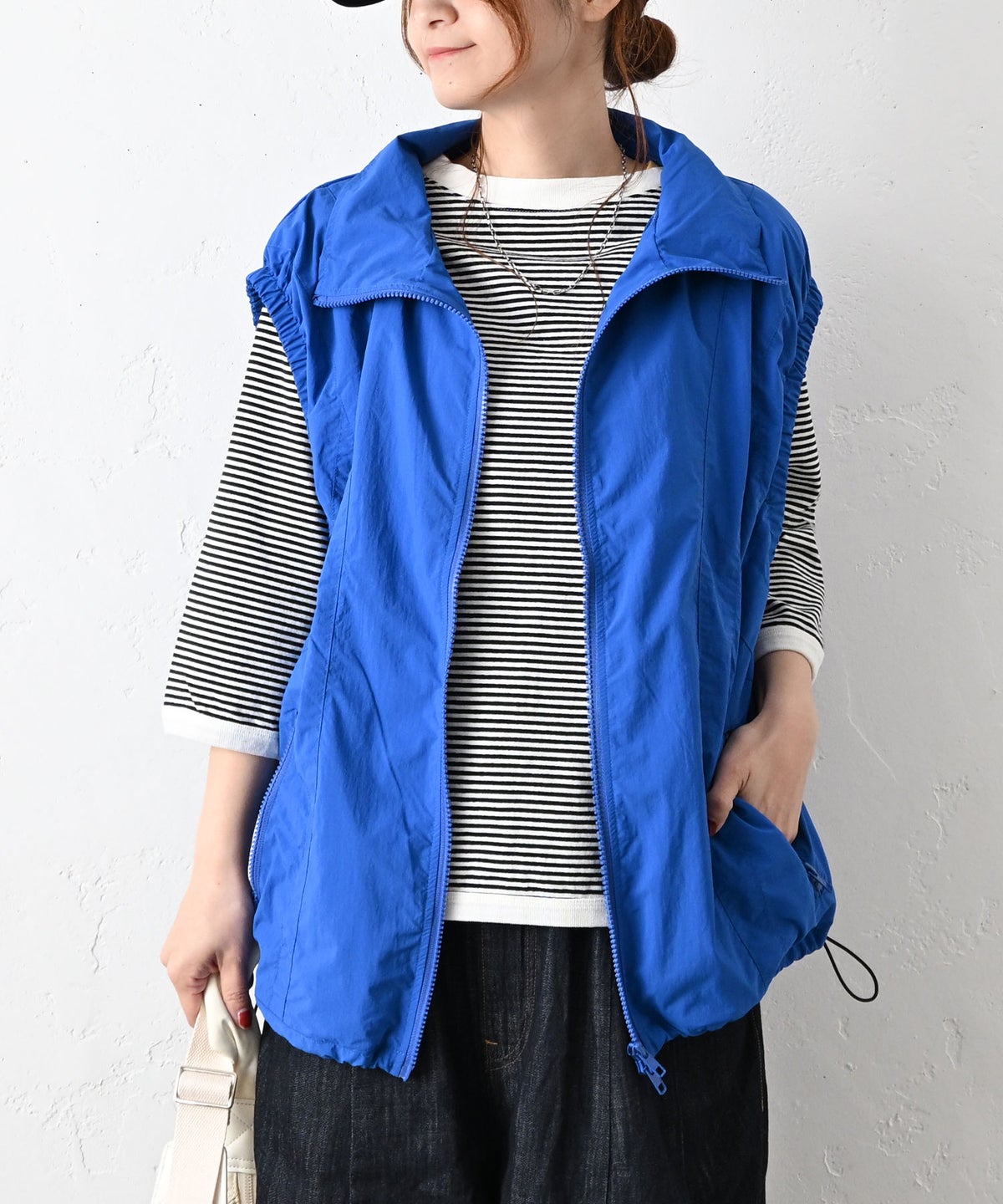 IN THE MARKET｜ナイロンWジップベスト [[C-2557]][C]