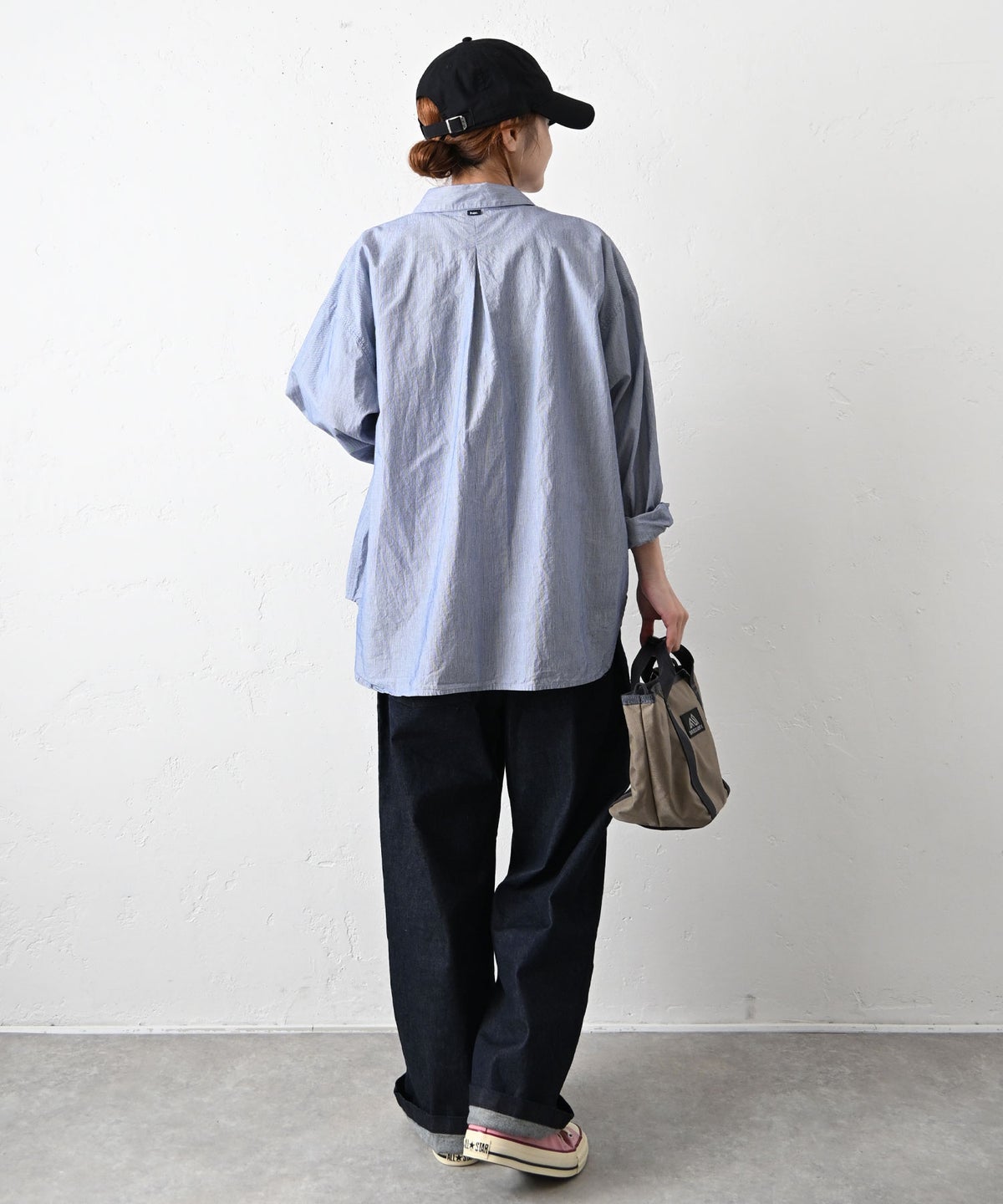 her.｜コットンストライプステッチシャツ [[CE3SH260303]][C]