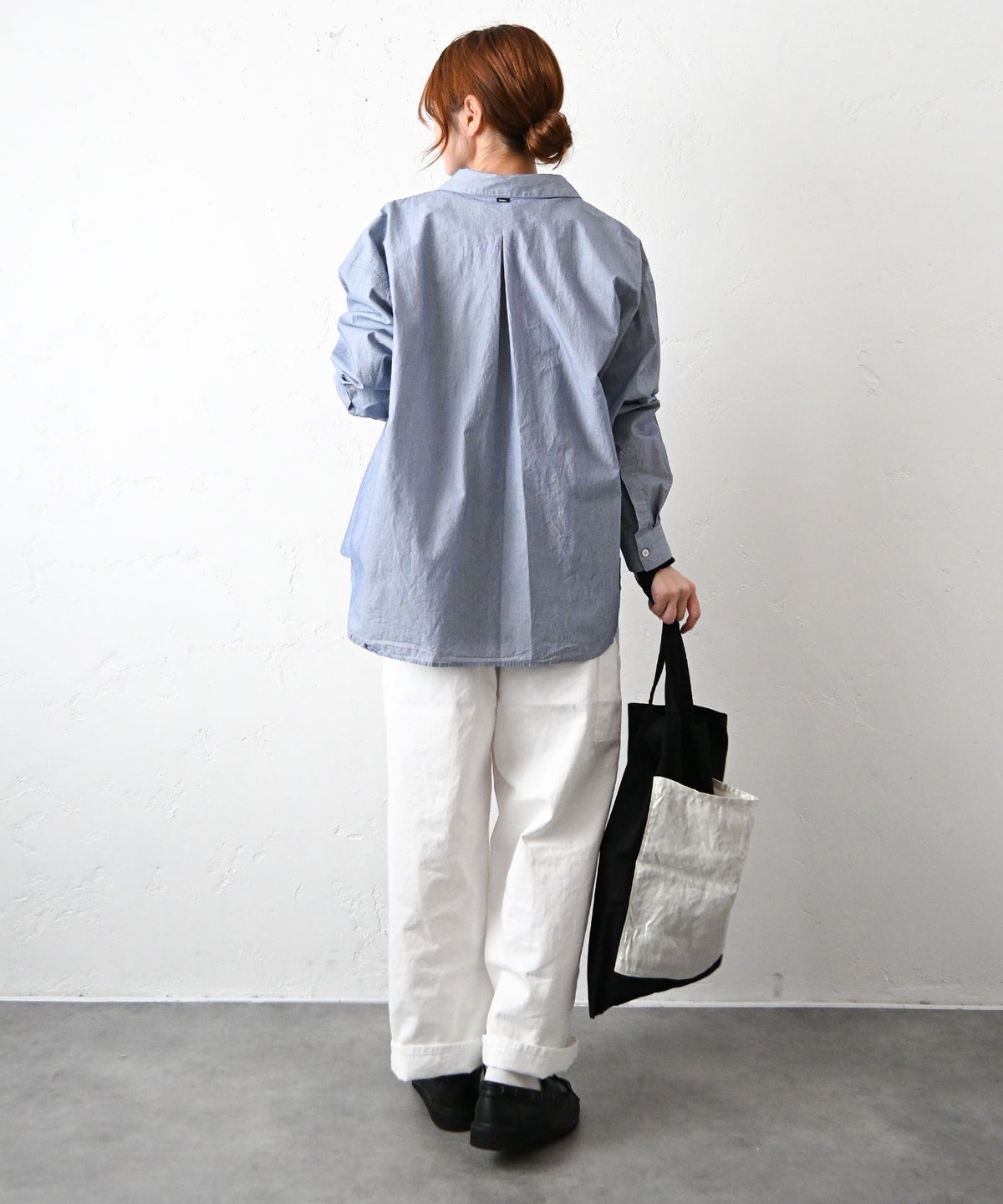 her.｜コットンストライプステッチシャツ [[CE3SH260303]][C]