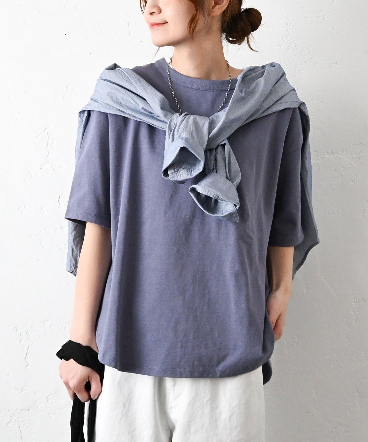 her.｜コットンストライプステッチシャツ [[CE3SH260303]][C]