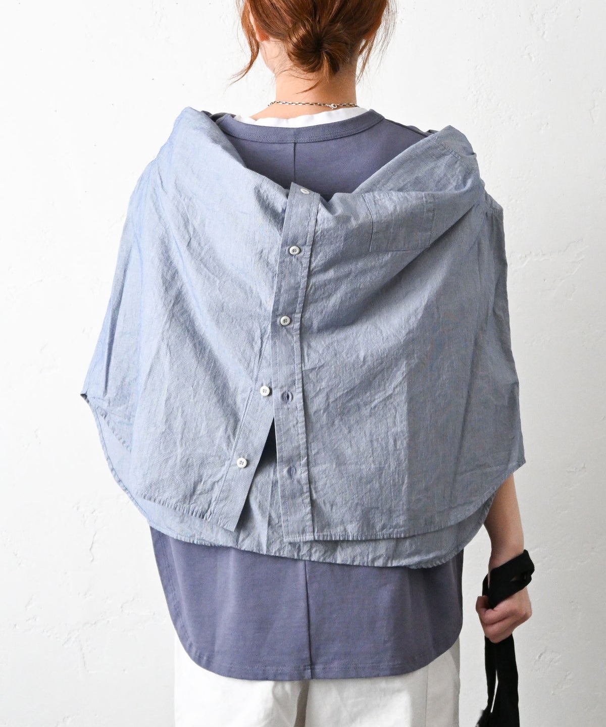 her.｜コットンストライプステッチシャツ [[CE3SH260303]][C]