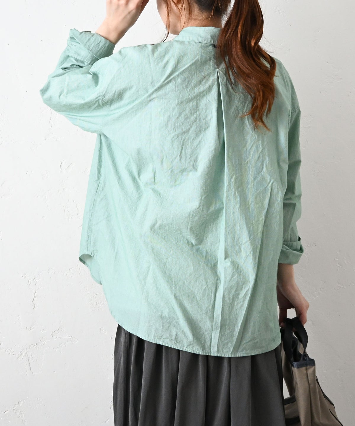 her.｜コットンストライプステッチシャツ [[CE3SH260303]][C]