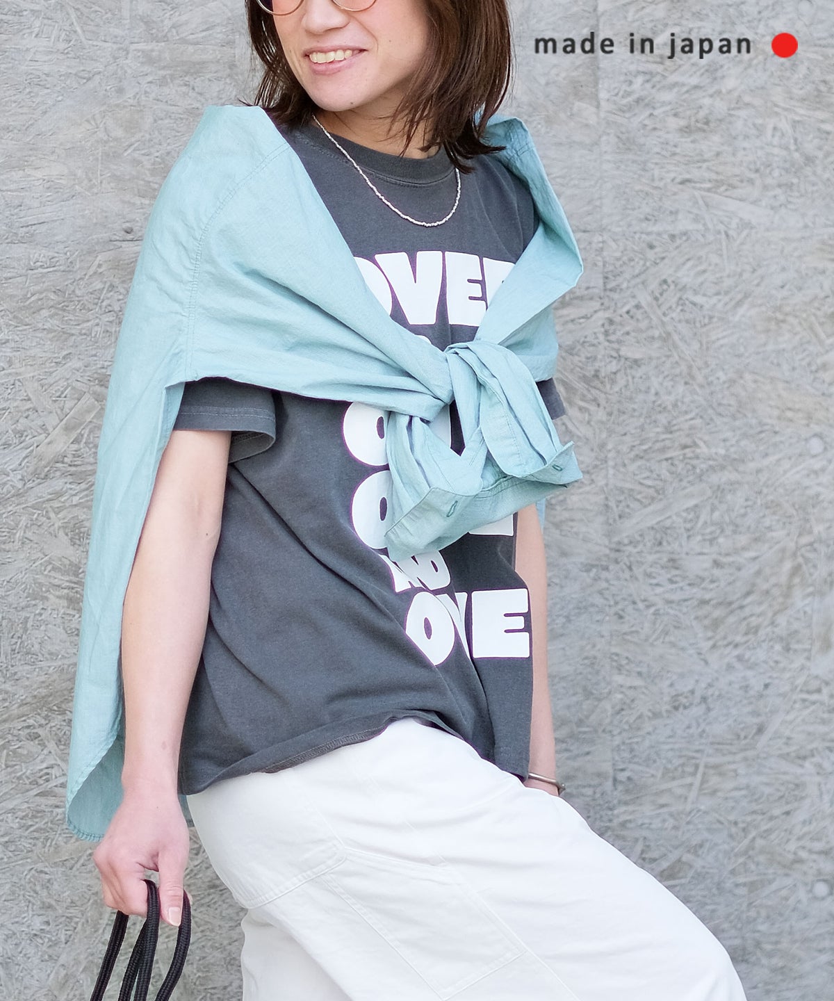 her.｜PIGMENT DYED OVER AND OVER Tee(ピグメント染めロゴTee) [[MTAH601-0407]][C]