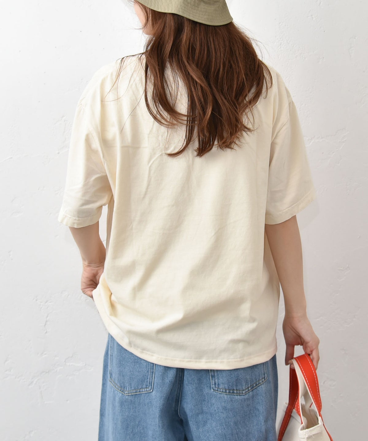 her.｜PIGMENT DYED OVER AND OVER Tee(ピグメント染めロゴTee) [[MTAH601-0407]][C]