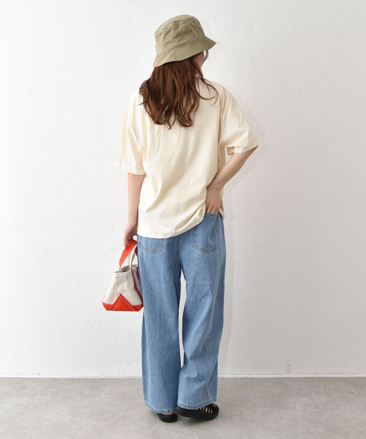 her.｜PIGMENT DYED OVER AND OVER Tee(ピグメント染めロゴTee) [[MTAH601-0407]][C]
