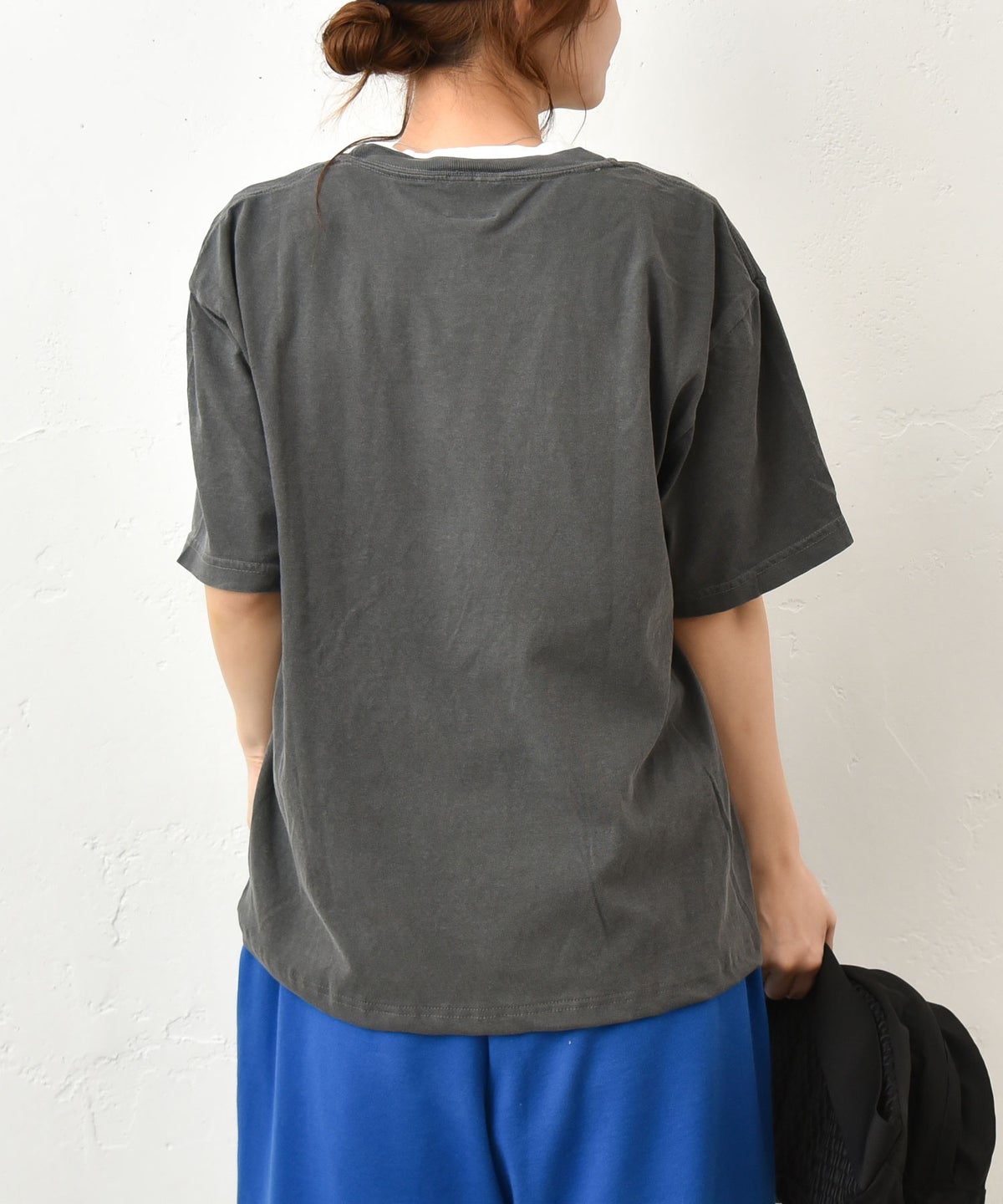 her.｜PIGMENT DYED OVER AND OVER Tee(ピグメント染めロゴTee) [[MTAH601-0407]][C]
