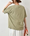 her.｜PIGMENT DYED OVER AND OVER Tee(ピグメント染めロゴTee) [[MTAH601-0407]][C]