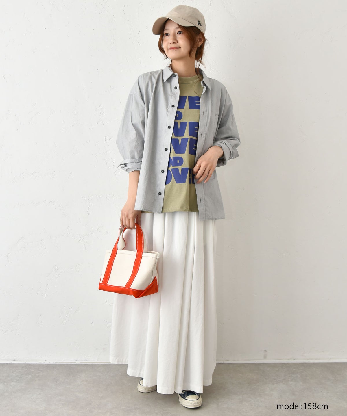 her.｜PIGMENT DYED OVER AND OVER Tee(ピグメント染めロゴTee) [[MTAH601-0407]][C]