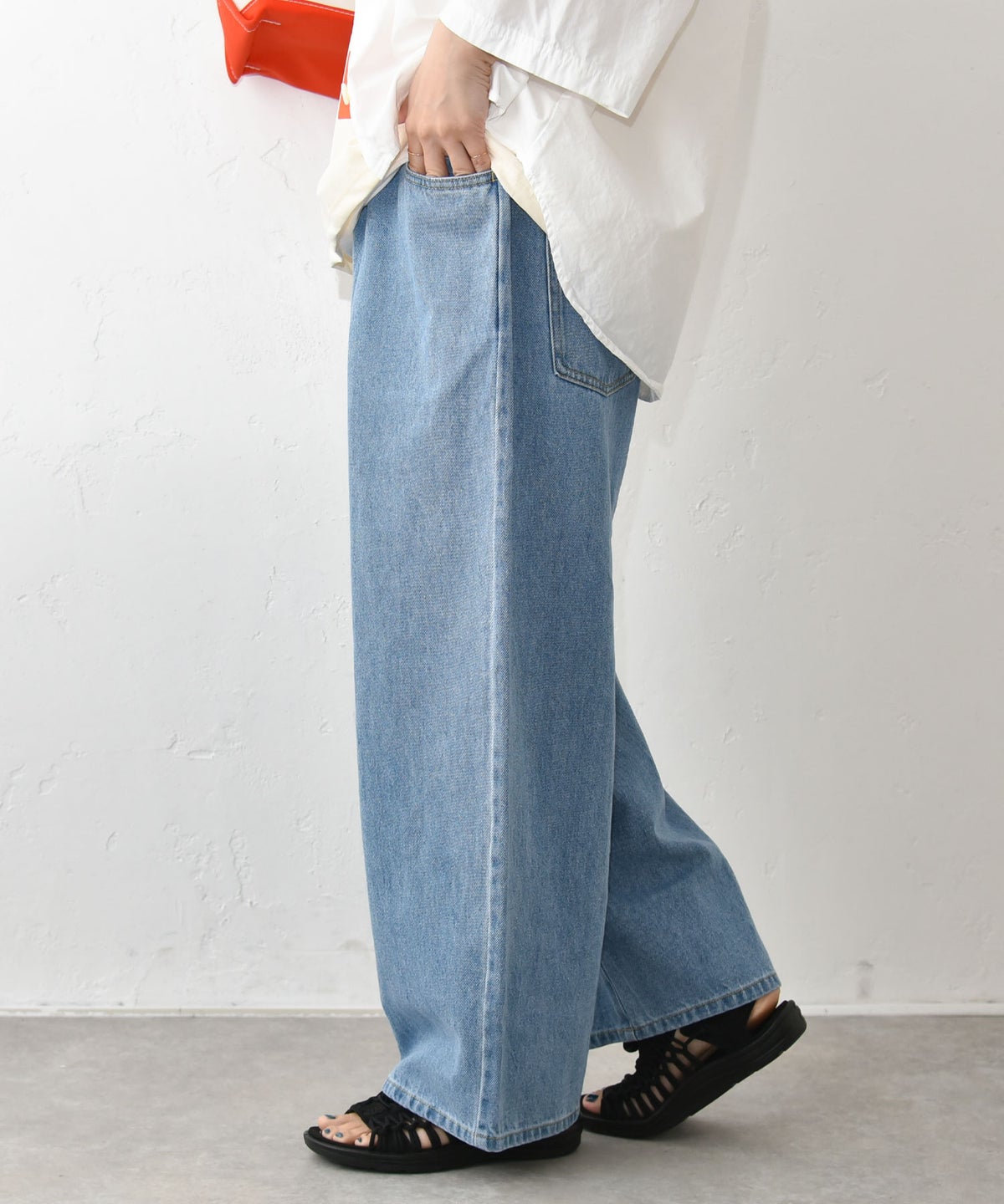 Our.｜DENIM WIDE PANTS [[MTAH601-0414]][C]