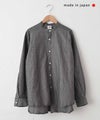 her.｜コットンリネンバンドカラーシャツ [[CE3SH260405]][C]