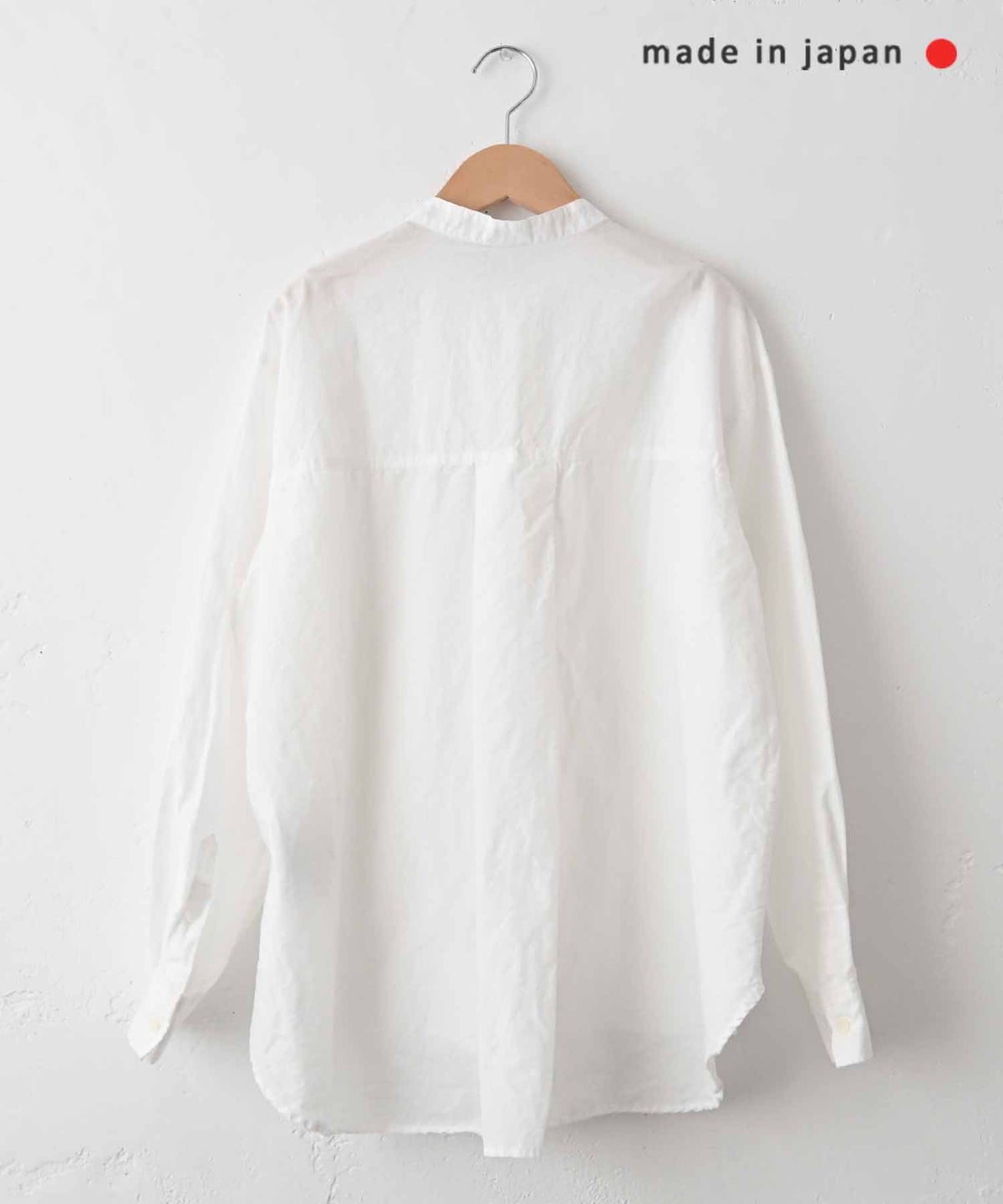 her.｜コットンリネンバンドカラーシャツ [[CE3SH260405]][C]