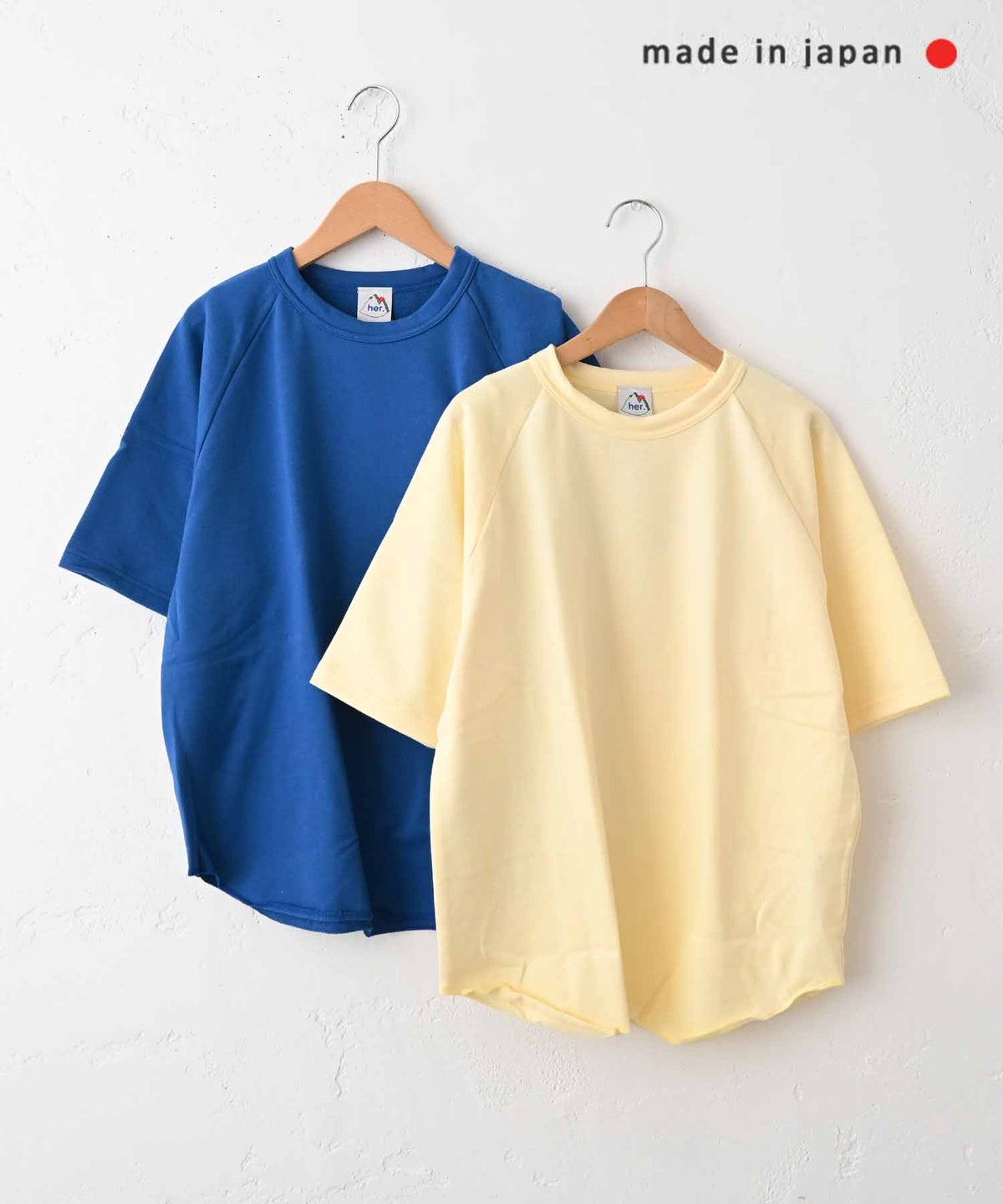  her.｜ミニ裏毛半袖カットソー(パック入り) [[131360PK]][C]