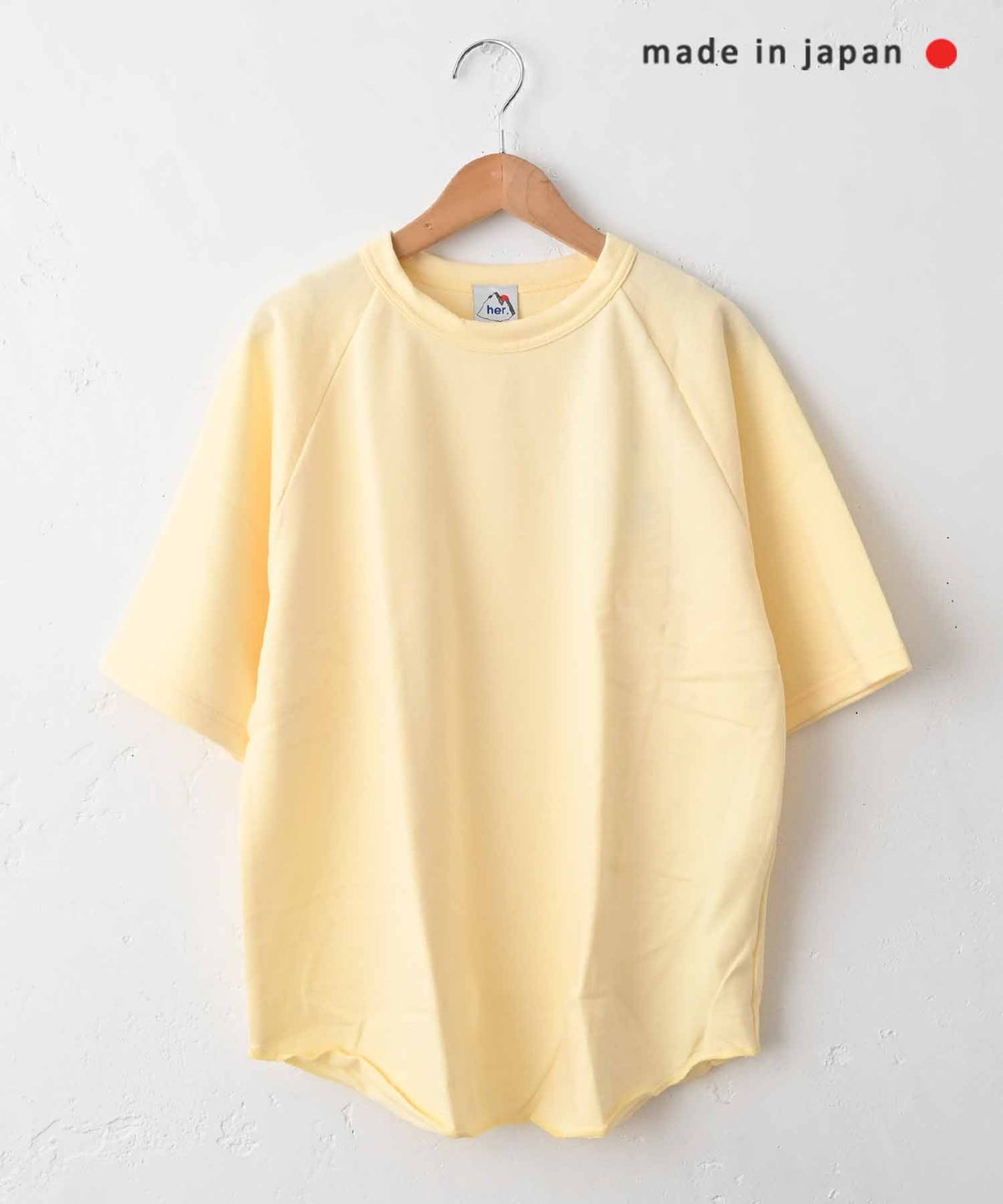  her.｜ミニ裏毛半袖カットソー(パック入り) [[131360PK]][C]