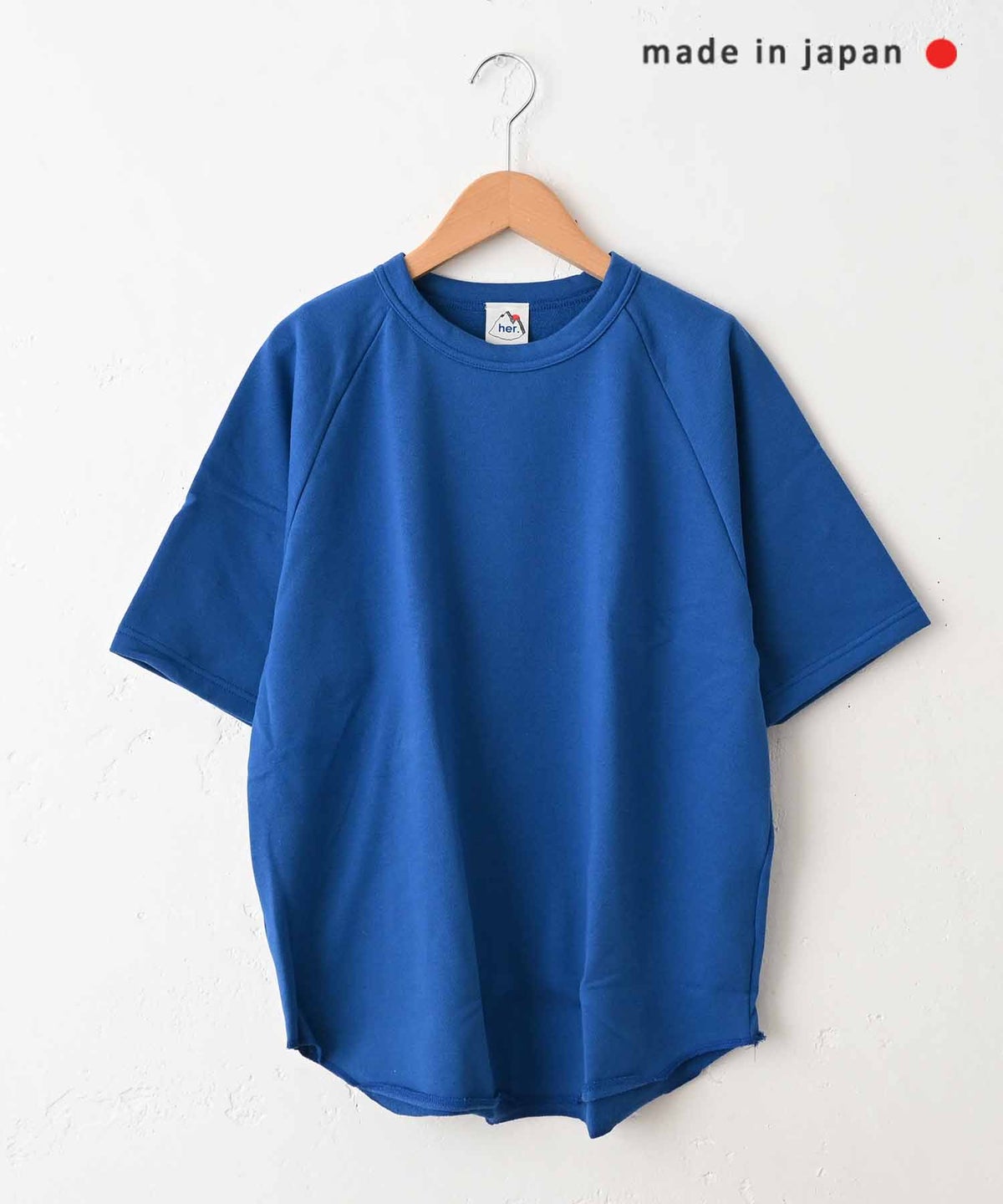  her.｜ミニ裏毛半袖カットソー(パック入り) [[131360PK]][C]