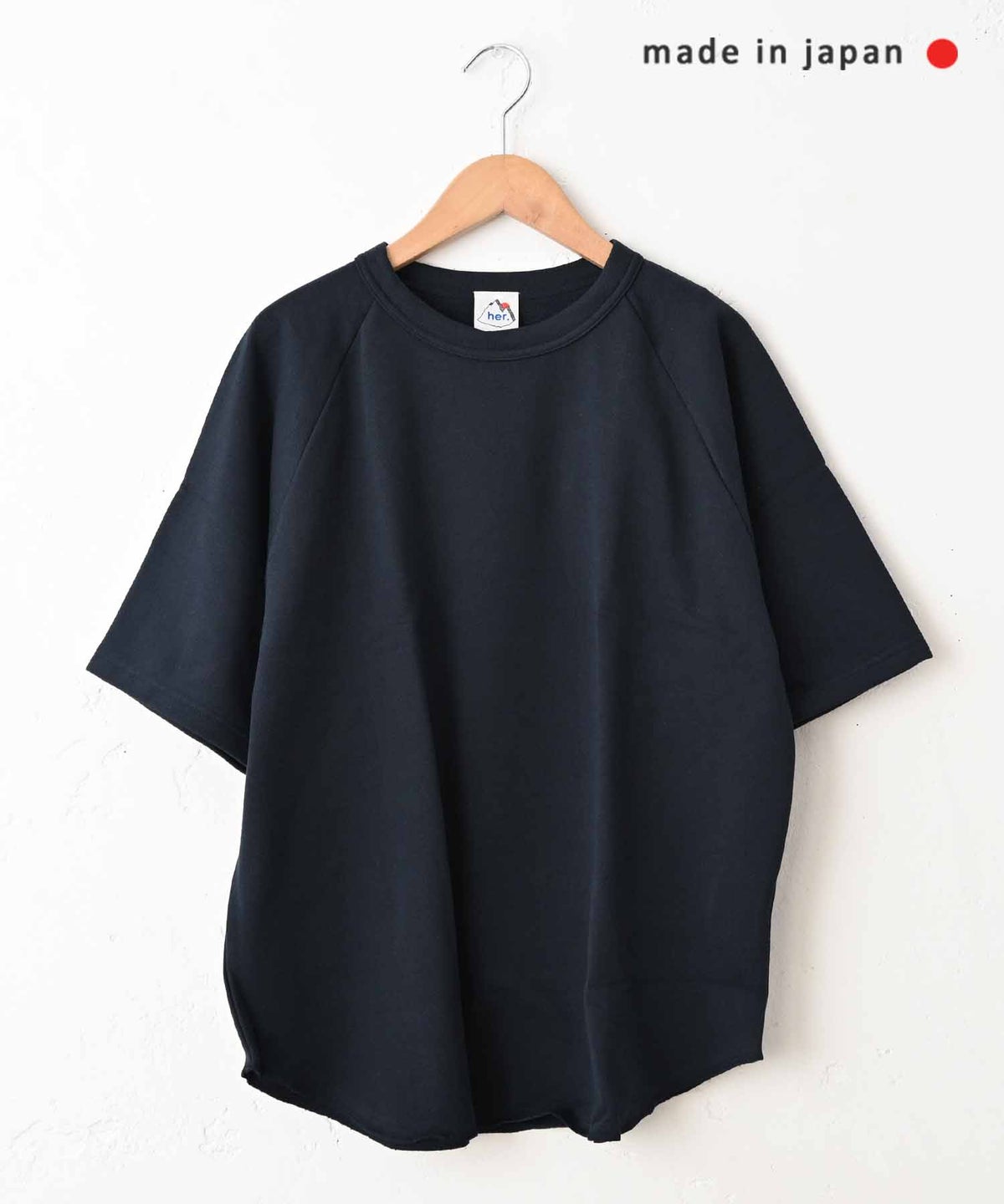  her.｜ミニ裏毛半袖カットソー(パック入り) [[131360PK]][C]