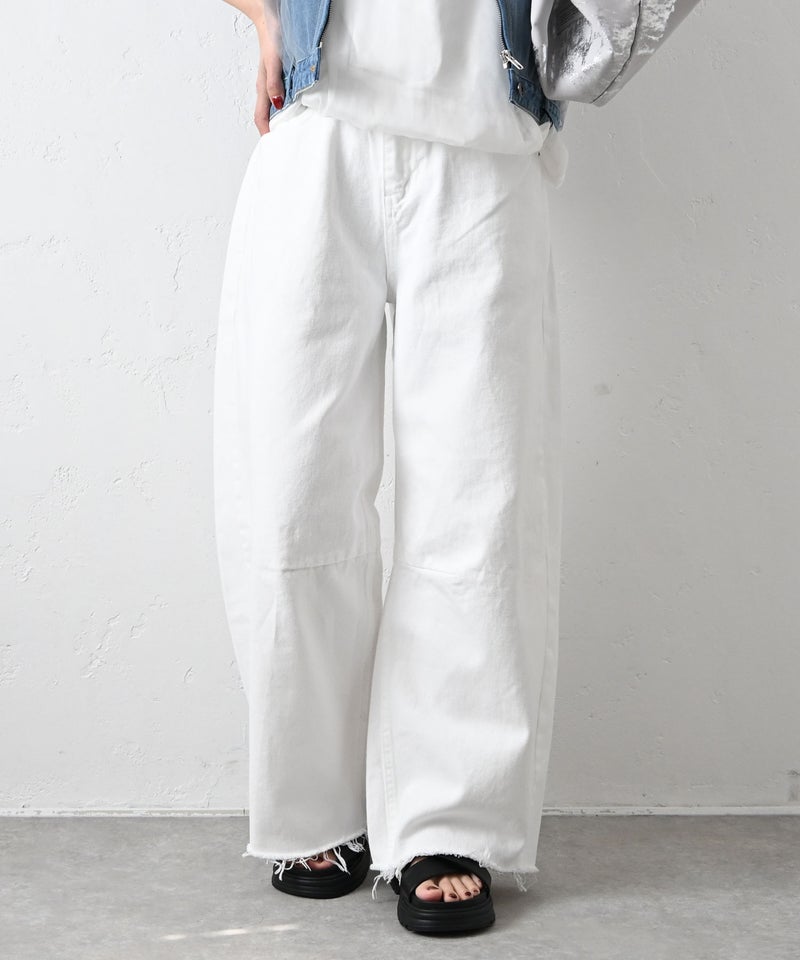 HUMS｜カットオフワイドカーブパンツ [[C-5145]][C]