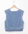 MICALLE MICALLE｜チュールドッキングデニムベスト [[MMB122VEA]][C]