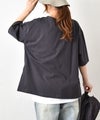 and quarter｜裾スリット入りロゴTee [[131373F]][C]