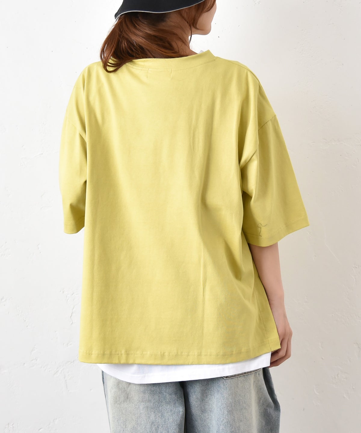 and quarter｜裾スリット入りロゴTee [[131373F]][C]