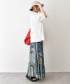 and quarter｜裾スリット入りロゴTee [[131373F]][C]