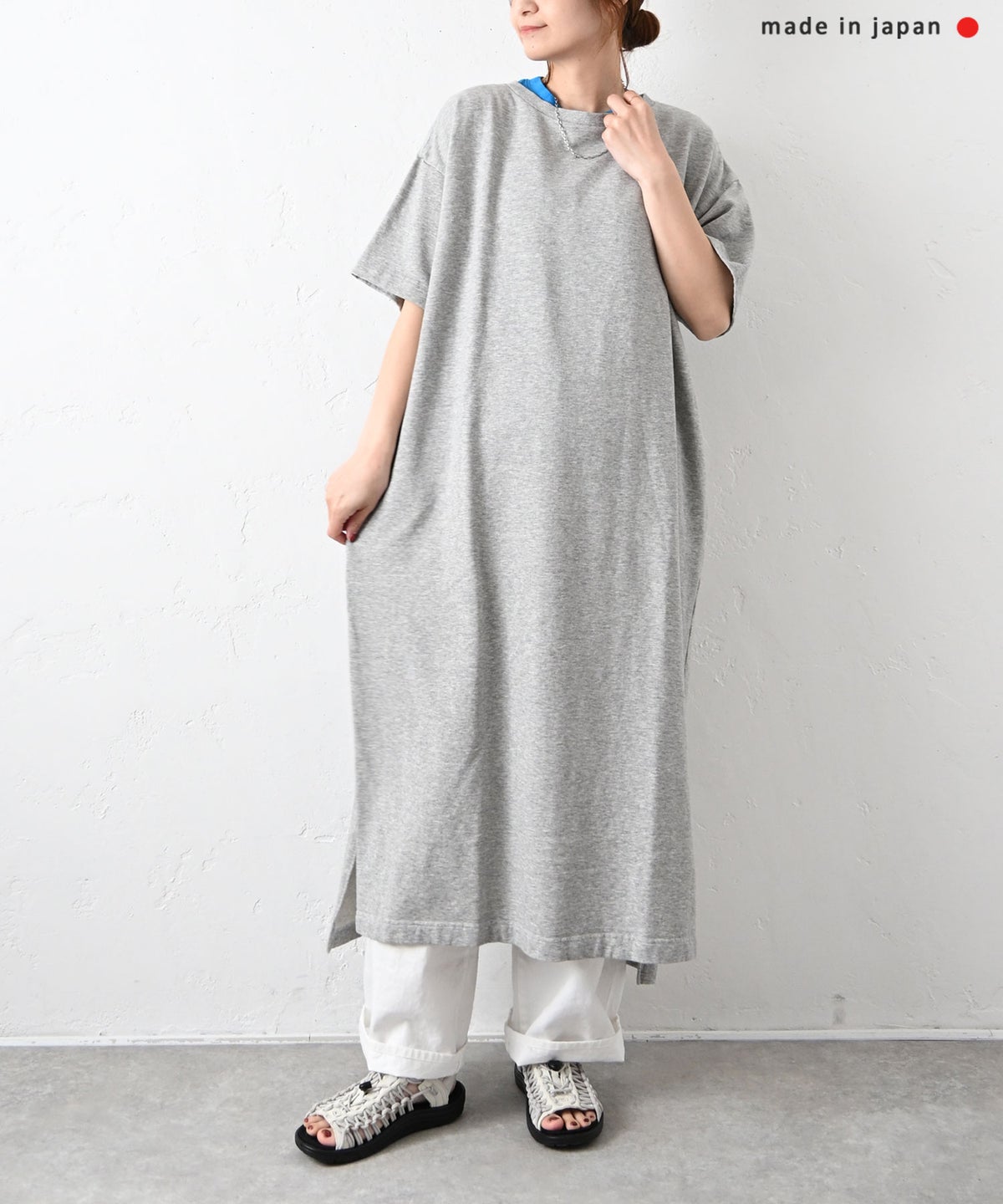 her.｜バックプリントミニ裏毛ワンピース [[131353H]][C]