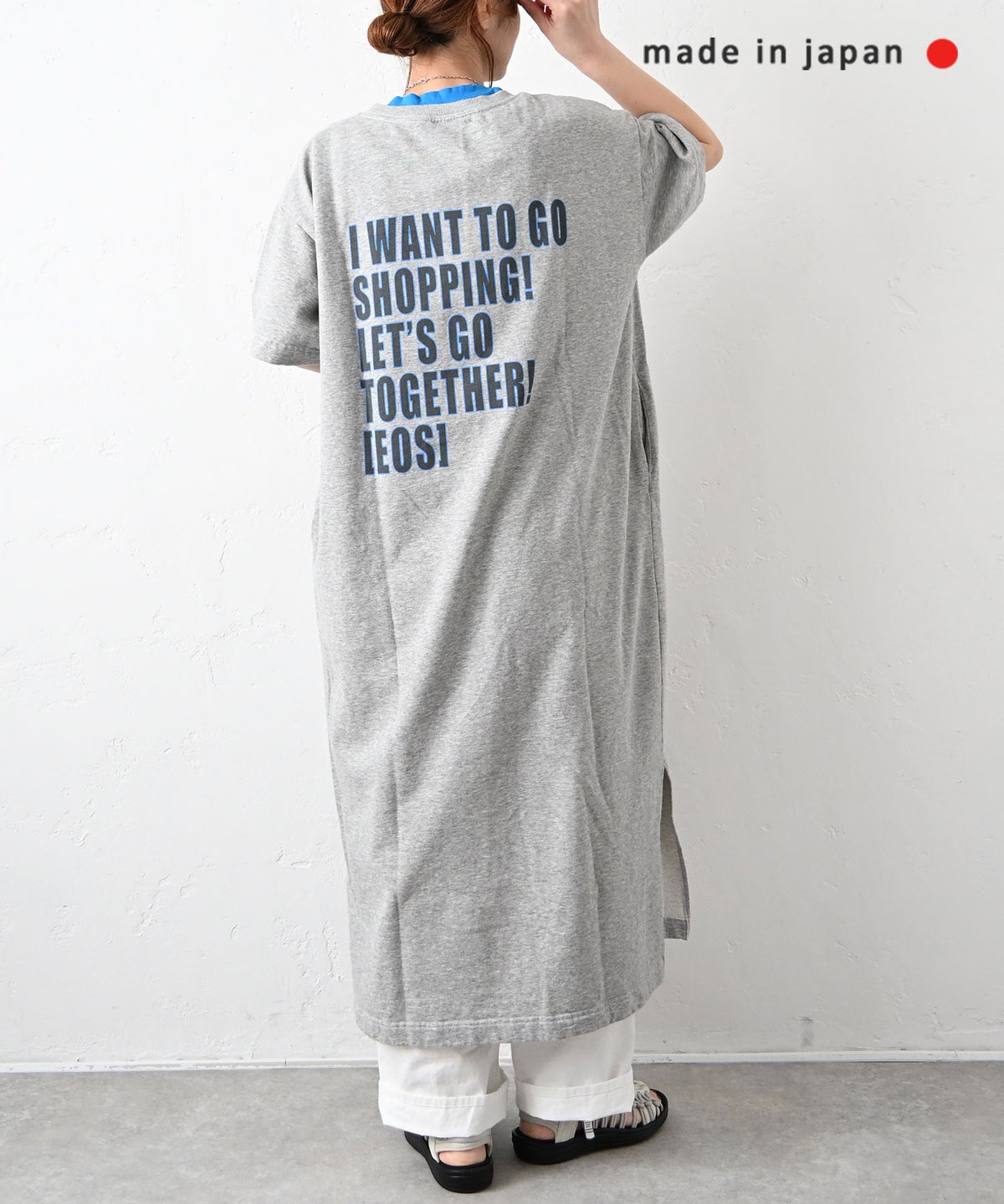 her.｜バックプリントミニ裏毛ワンピース [[131353H]][C]