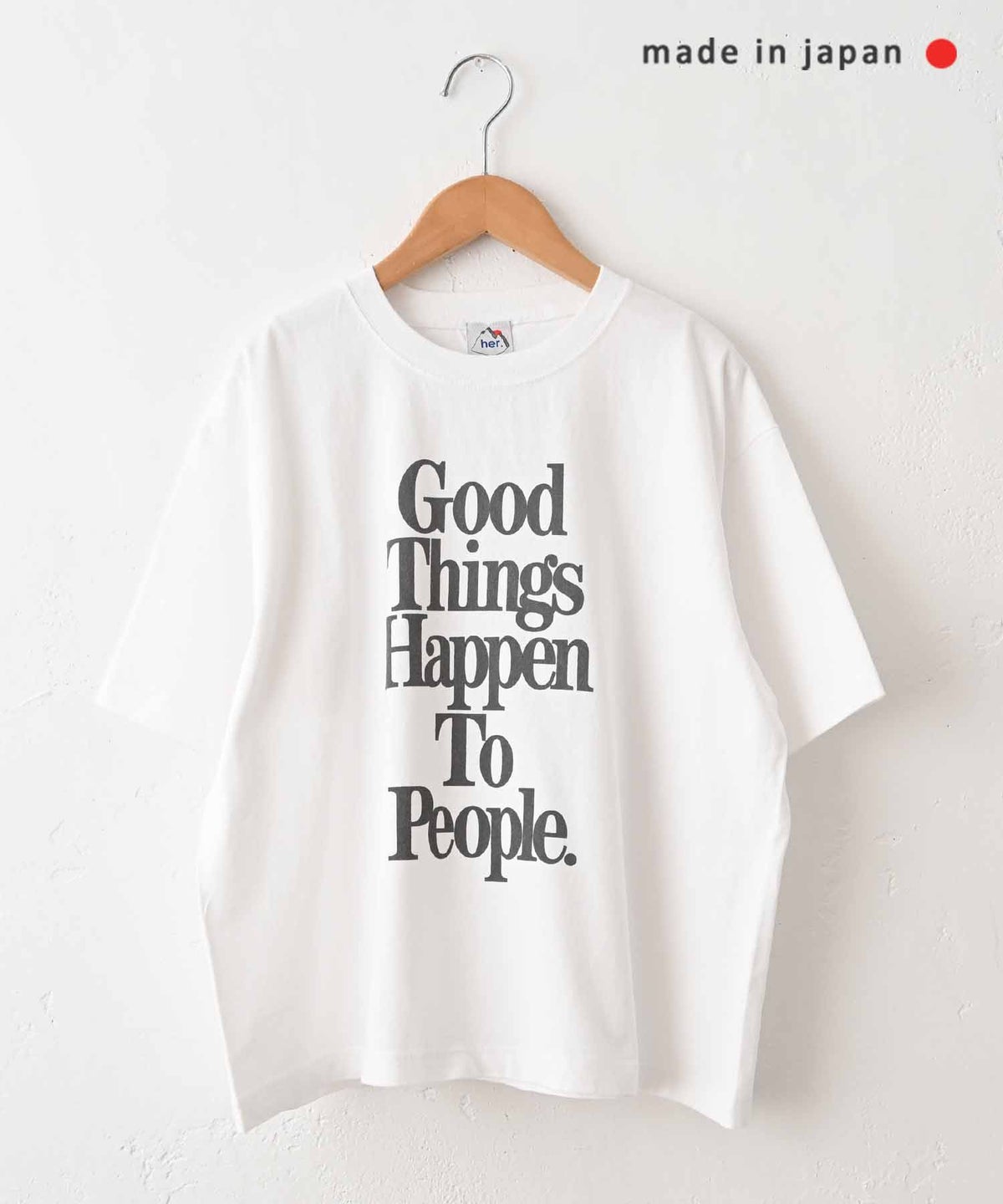 her.｜Good Things Relax Fit Tee [[Good Things Relax Fit Tee]][C]