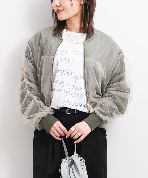 シアーメッシュリバーシブルブルゾンRisleyオフ シアーメッシュリバーシブルブルゾンRisleyオフ - メルカリ